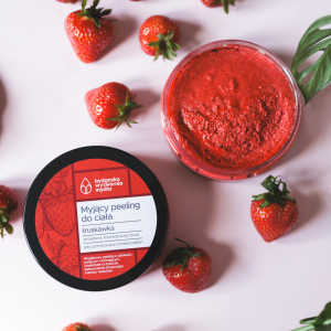 Peeling myjący do ciała truskawka 200g