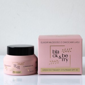 BLACK & BERRY krem z filtrem SPF30 ujędrniający i nawilżający z aronią, jeżyną, czarnym bzem i borówką 50ml