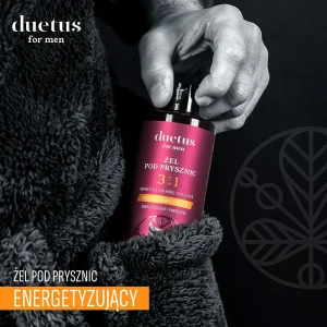 DUETUS FOR MEN Żel pod prysznic 3w1 energetyzujący 300ml