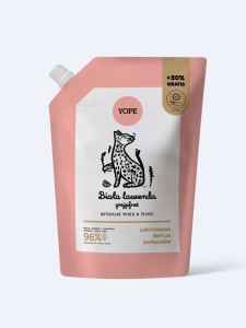 Refill naturalnego mydła do rąk Biała Lawenda & grejpfrut 600ml