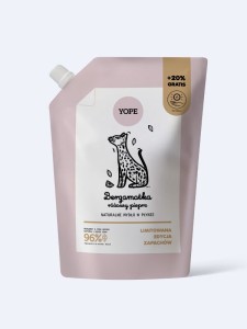 Refill naturalnego mydła w płynie Bergamotka & różowy pieprz 600ml