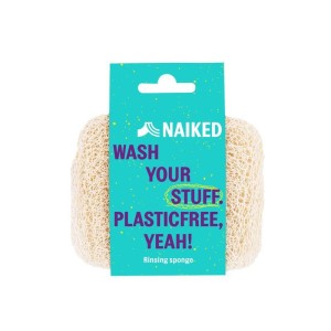 Naturalna gąbka roślinna do mycia naczyń, Luffa, NAIKED