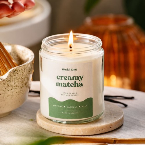 Creamy Matcha świeca sojowa 200ml