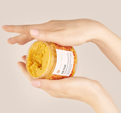 Naturalny Peeling Cukrowy Detox Mięta &amp; Pomarańcza | Wegański