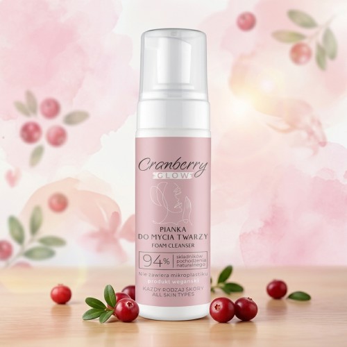 Pianka do mycia twarzy Cranberry Glow 150 ml Nova Kosmetyki