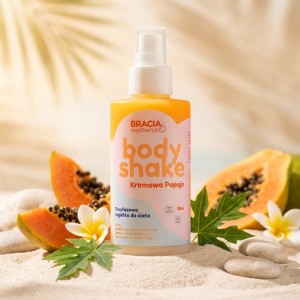 Kremowa papaja Body Shake | mgiełka do ciała 125ml Bracia Mydlarze