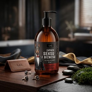 Męski żel pod prysznic 8 w 1 ZAPACH SEKSU I BIZNESU 500 ml Laq