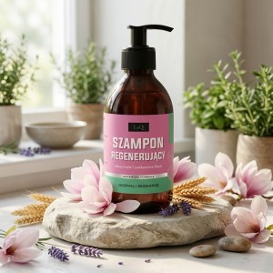 LaQ Damski regenerujący szampon do włosów suchych i pozbawionych blasku MAGNOLIA 300 ml
