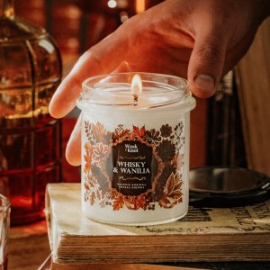 Whisky & Wanilia świeca sojowa 300ml Wosk i Knot