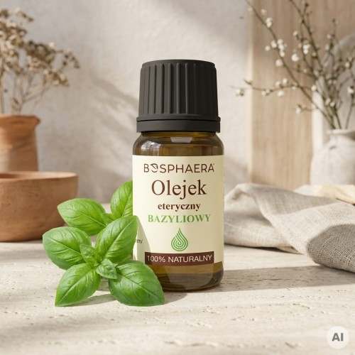 Naturalny olejek eteryczny Bazyliowy 10ml Bosphaera (id: 7134)