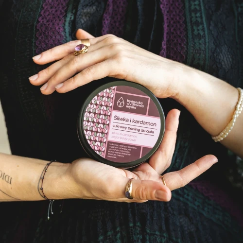 Śliwka i kardamon - cukrowy peeling myjący 300g (id: 7165)