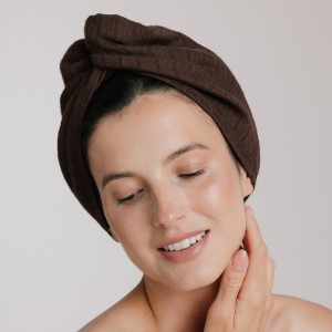 Turban Dry It Up gorzka czekolada Anwen